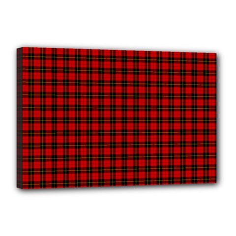 Wallace Tartan Canvas 18  x 12  (Stretched) from ArtsNow.com