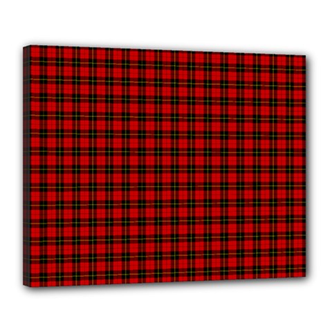 Wallace Tartan Canvas 20  x 16  (Stretched) from ArtsNow.com