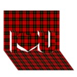 Wallace Tartan I Love You 3D Greeting Card (7x5)