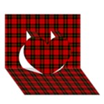 Wallace Tartan Heart 3D Greeting Card (7x5)