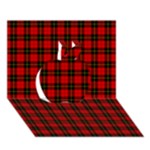 Wallace Tartan Apple 3D Greeting Card (7x5)