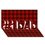 Wallace Tartan #1 DAD 3D Greeting Card (8x4)