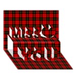 Wallace Tartan Miss You 3D Greeting Card (7x5)