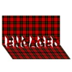 Wallace Tartan ENGAGED 3D Greeting Card (8x4)