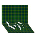 Cranstoun Tartan LOVE Bottom 3D Greeting Card (7x5)