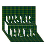 Cranstoun Tartan WORK HARD 3D Greeting Card (7x5)