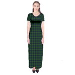 Dundas Tartan Short Sleeve Maxi Dress