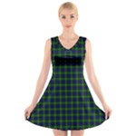 Gordon Tartan V-Neck Sleeveless Dress