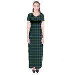 Gordon Tartan Short Sleeve Maxi Dress