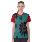 Feather Floral Women s Cotton Tee