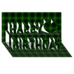 MacArthur Tartan Happy Birthday 3D Greeting Card (8x4)