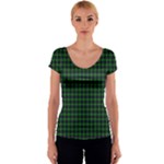 MacDonald of the Isles Tartan Women s V-Neck Cap Sleeve Top