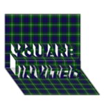 MacIntyre Tartan YOU ARE INVITED 3D Greeting Card (7x5)