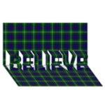 MacIntyre Tartan BELIEVE 3D Greeting Card (8x4)