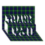 MacIntyre Tartan THANK YOU 3D Greeting Card (7x5)