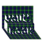 MacIntyre Tartan You Rock 3D Greeting Card (7x5)