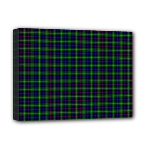 Sutherland Tartan Deluxe Canvas 16  x 12  (Stretched) from ArtsNow.com