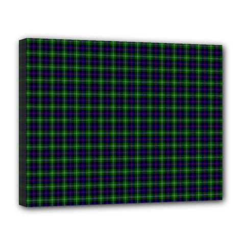 Sutherland Tartan Canvas 14  x 11  (Stretched) from ArtsNow.com