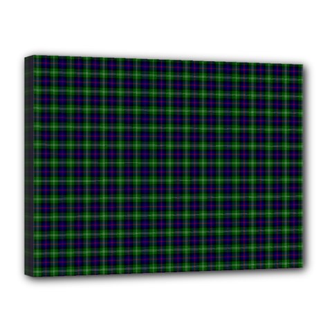 Sutherland Tartan Canvas 16  x 12  (Stretched) from ArtsNow.com