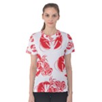 lobster print  Women s Cotton Tee