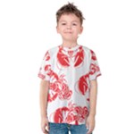 lobster print  Kid s Cotton Tee