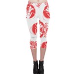 lobster print  Capri Leggings 