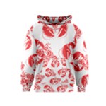 lobster print  Kids  Pullover Hoodie