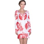 lobster print  Long Sleeve Nightdress