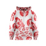 lobster print  Kids  Zipper Hoodie