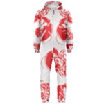 lobster print  Hooded Jumpsuit (Men)