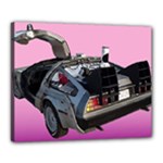 Delorean Canvas 20  x 16  (Stretched)