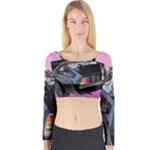 Delorean Long Sleeve Crop Top (Tight Fit)