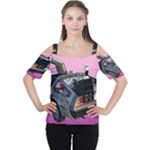 Delorean Women s Cutout Shoulder Tee