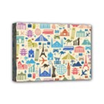 world Travel Mini Canvas 7  x 5  (Stretched)