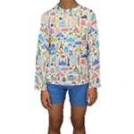 world Travel Kid s Long Sleeve Swimwear