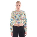 world Travel Women s Cropped Sweatshirt