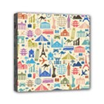 world Travel Mini Canvas 6  x 6  (Stretched)