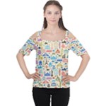 world Travel Women s Cutout Shoulder Tee