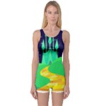 yellow brick road  One Piece Boyleg Swimsuit