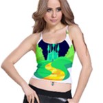 yellow brick road  Spaghetti Strap Bra Top