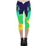 yellow brick road  Capri Leggings 