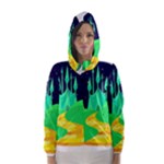 yellow brick road  Hooded Wind Breaker (Women)