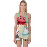 Through The Looking Glass One Piece Boyleg Swimsuit