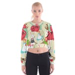 Through The Looking Glass Women s Cropped Sweatshirt