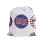 never trump Drawstring Pouch (XL)