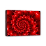 Glossy Red Spiral Fractal Mini Canvas 7  x 5  (Stretched)