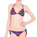 Psychedelic Rainbow Spiral Bikini Set