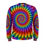 Psychedelic Rainbow Spiral Men s Sweatshirt