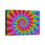 Psychedelic Rainbow Spiral Mini Canvas 7  x 5  (Stretched)