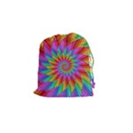 Psychedelic Rainbow Spiral Drawstring Pouch (Small)